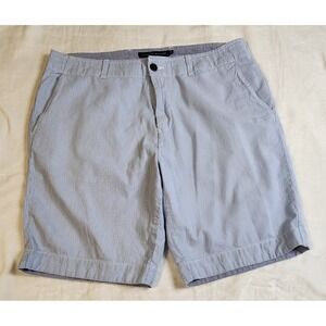 Tommy Hilfiger Men's Classic Fit Chino Shorts, Blue And White Stripe, Size 34